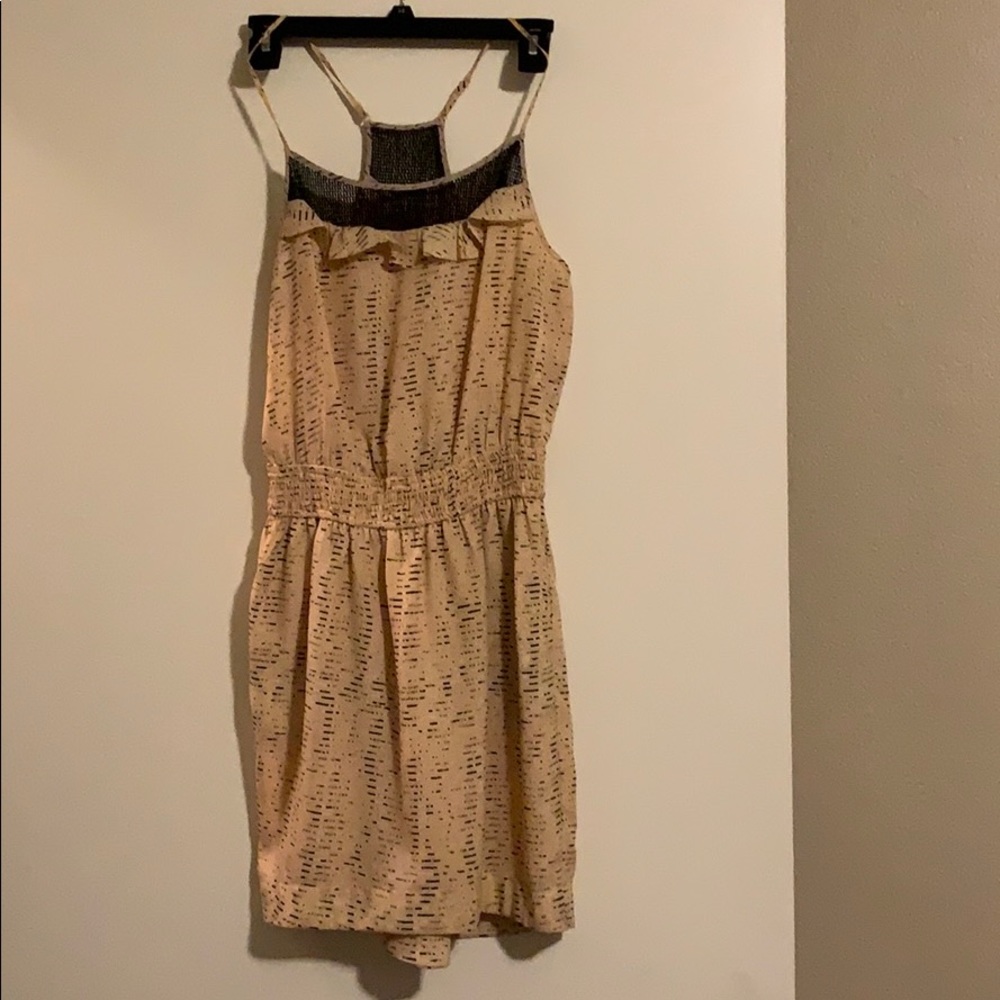Brown and black dress.